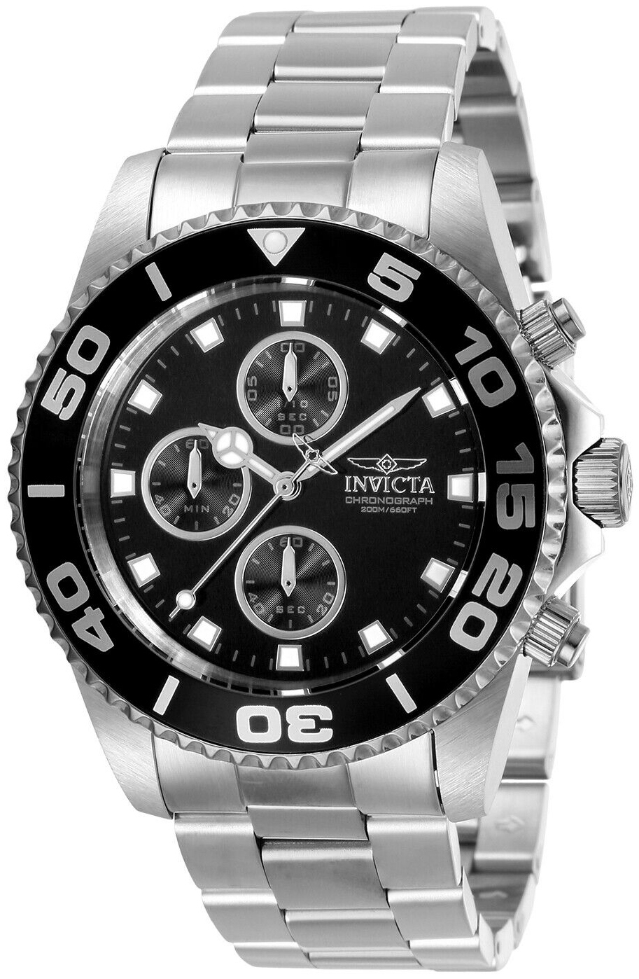 Invicta Herrklocka 28689 Pro Diver Svart/Stål Ø43 mm - Invicta