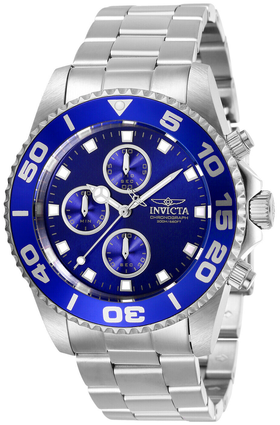 Invicta Herrklocka 28690 Pro Diver Blå/Stål Ø43 mm - Invicta
