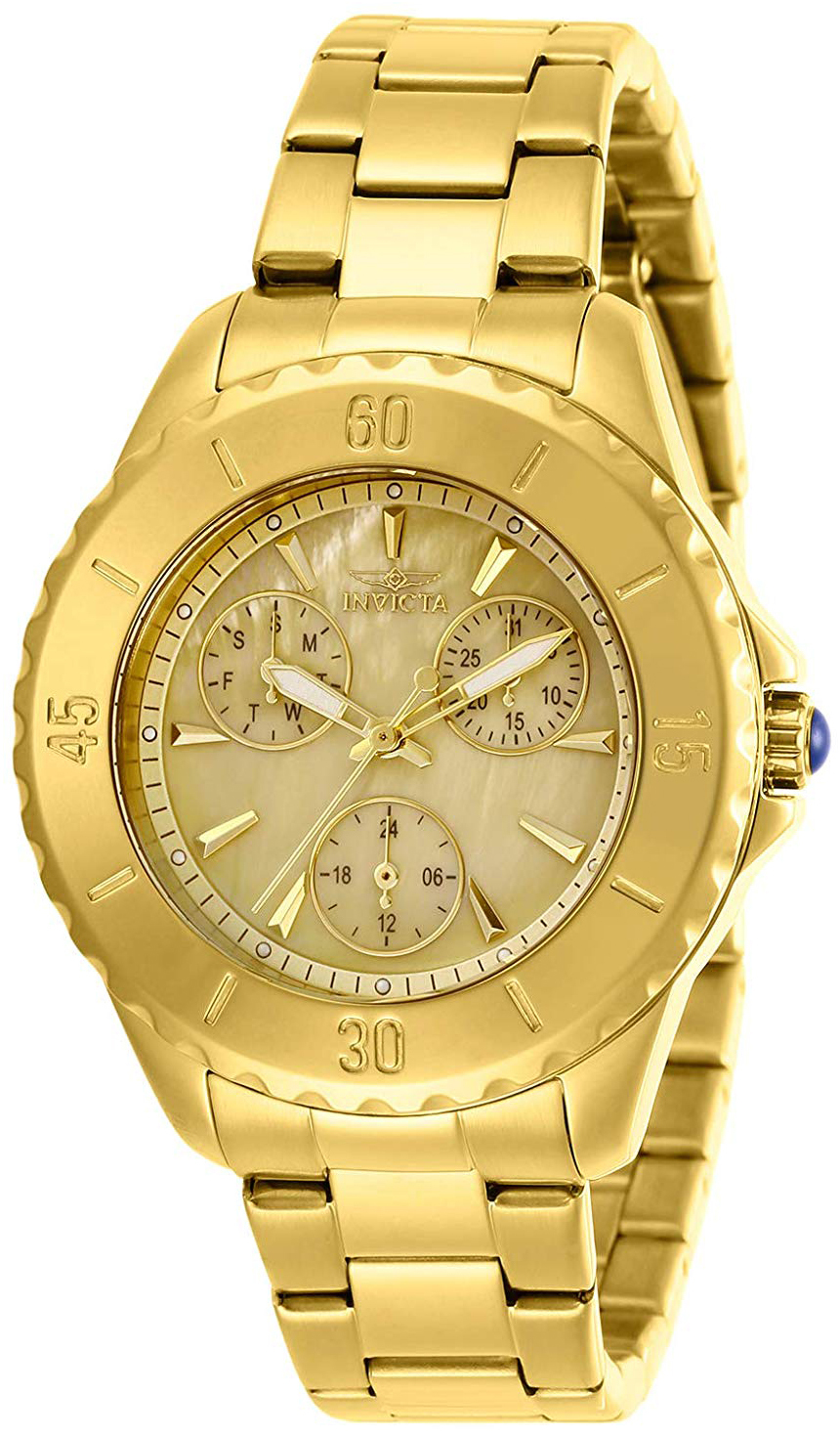 Invicta Damklocka 29107 Angel Guld/Gulguldtonat stål Ø38 mm