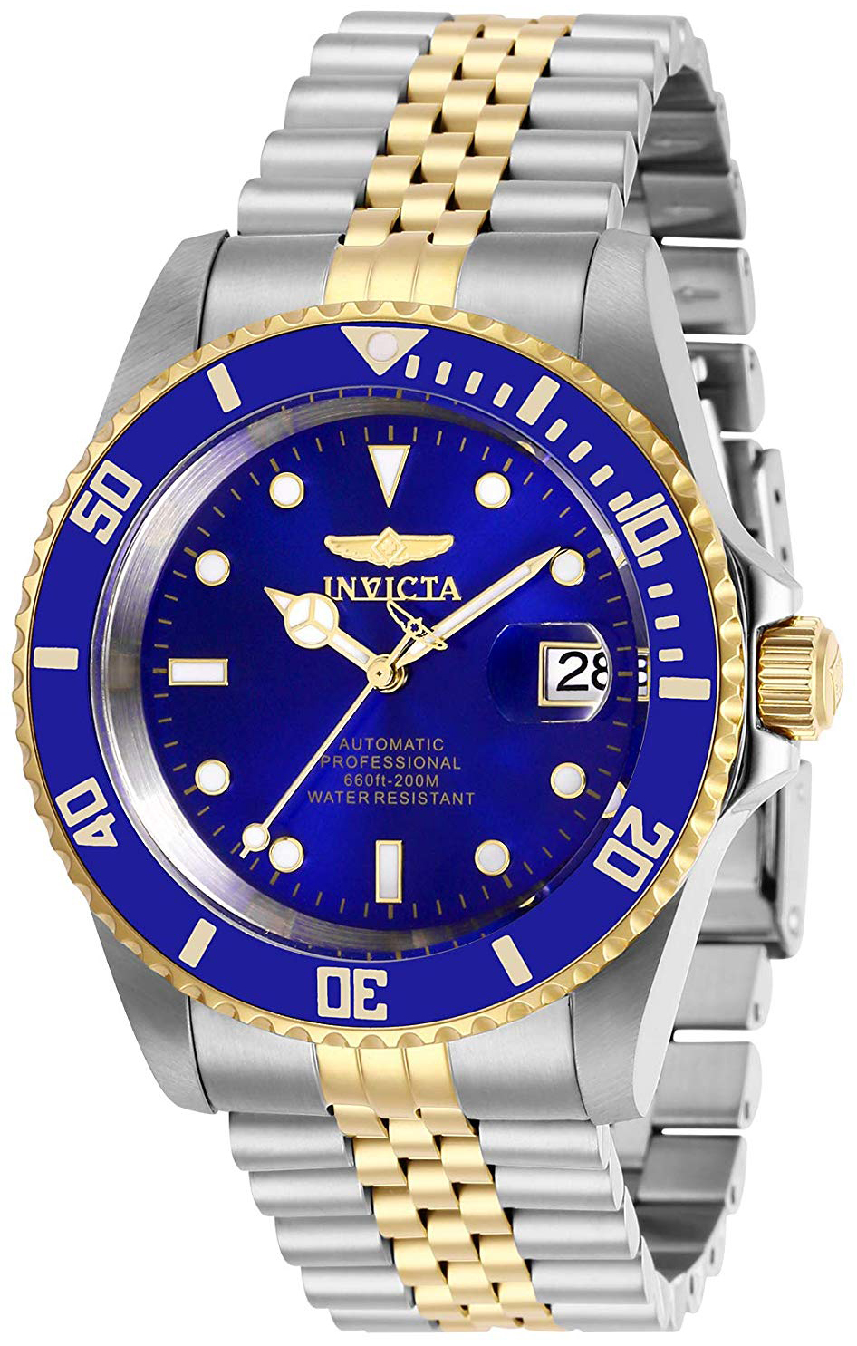 Invicta Herrklocka 29182 Pro Diver Blå/Gulguldtonat stål Ø42 mm - Invicta