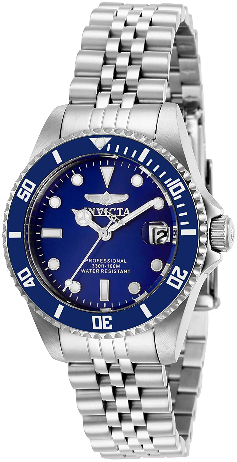 Invicta Damklocka 29187 Pro Diver Bl&aring;/St&aring;l &Oslash;34 mm
