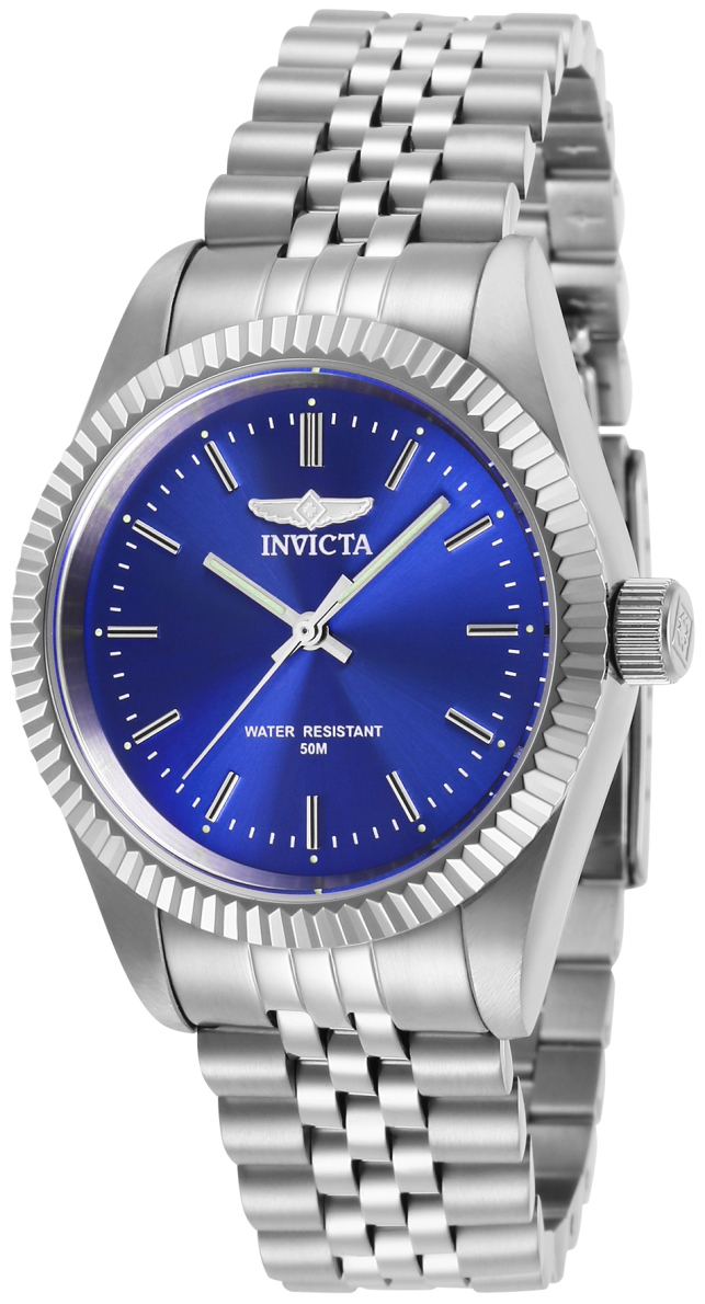 Invicta Damklocka 29398 Specialty Bl&aring;/St&aring;l &Oslash;36 mm