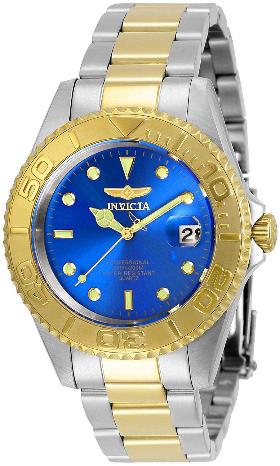 Invicta Herrklocka 29942 Pro Diver Blå/Gulguldtonat stål Ø37.5 mm - Invicta