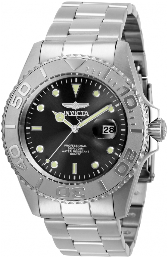 Invicta Herrklocka 29944 Svart/St&aring;l &Oslash;43 mm