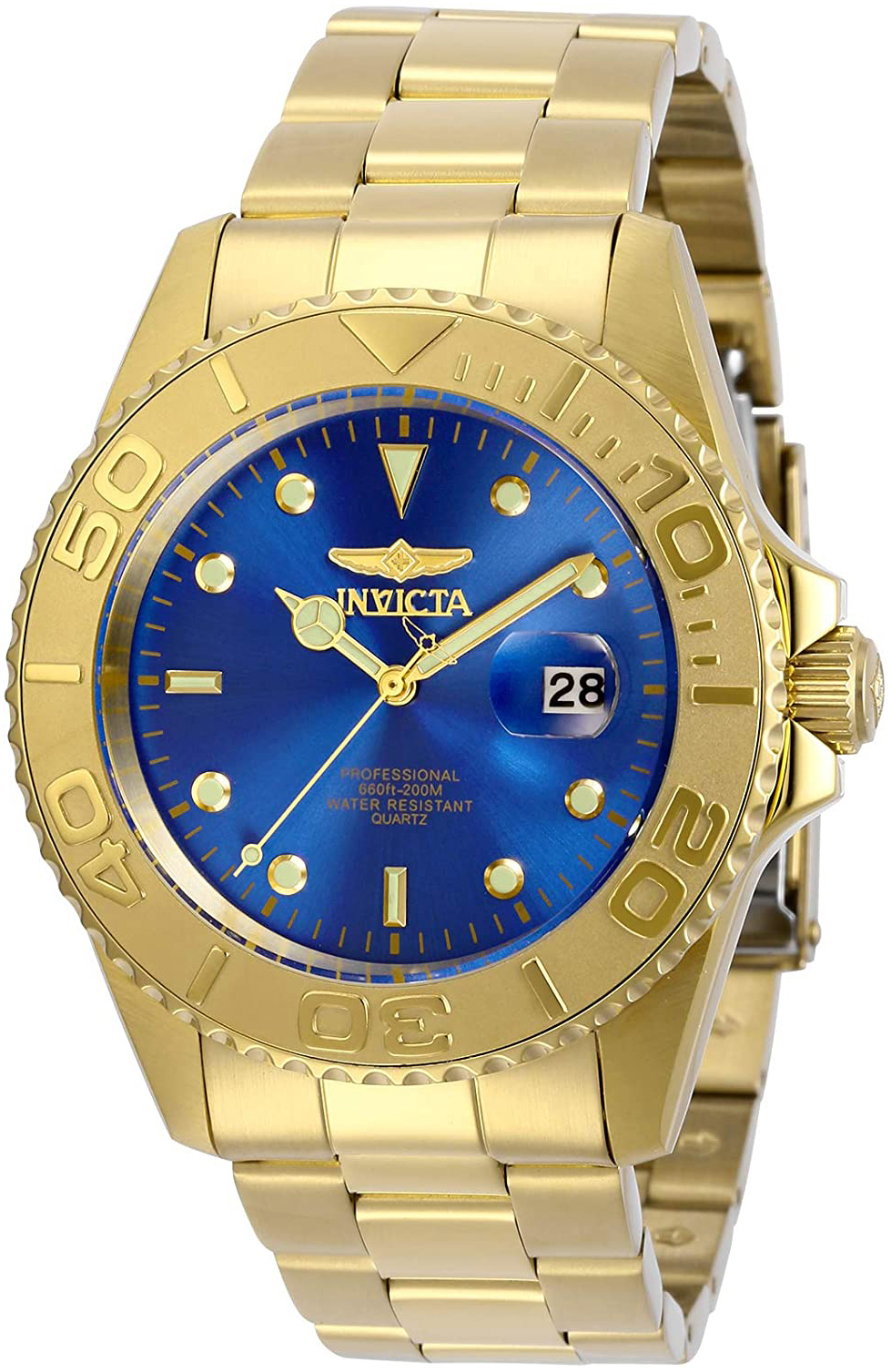 Invicta Herrklocka 29947 Pro Diver Bl&aring;/Gulguldtonat st&aring;l &Oslash;43 mm