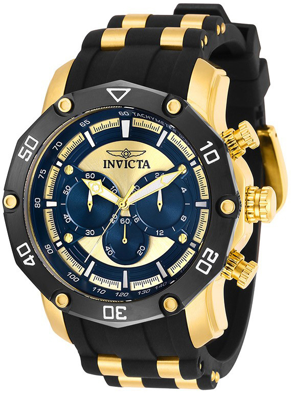 Invicta Herrklocka 30079 Pro Diver Flerfärgad/Gulguldtonat stål - Invicta