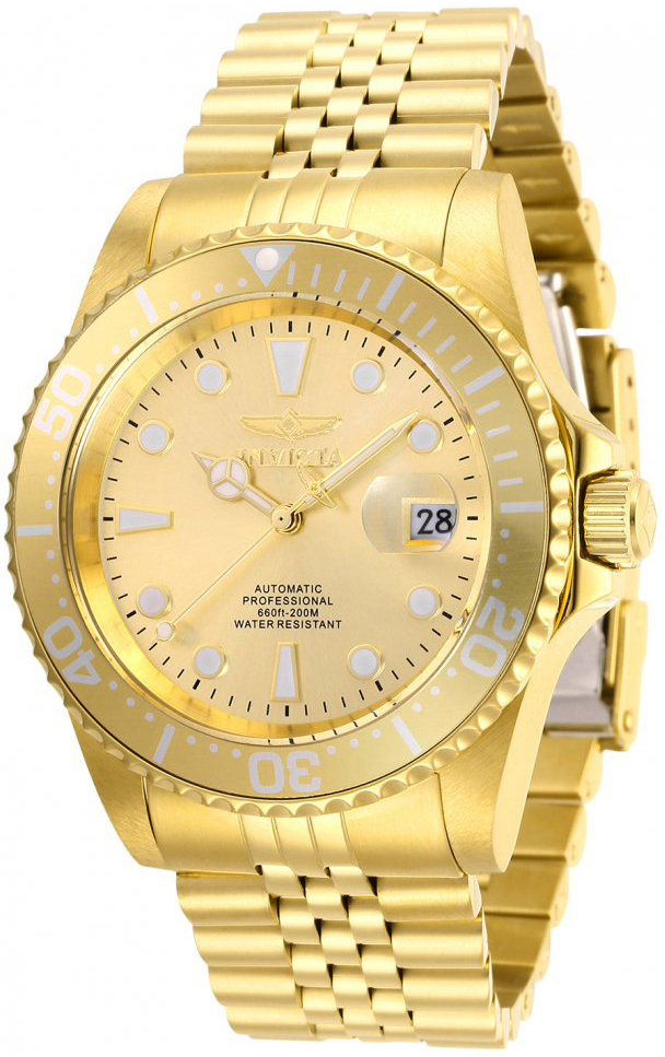 Invicta Herrklocka 30096 Pro Diver Guld/Gulguldtonat stål Ø42 mm - Invicta
