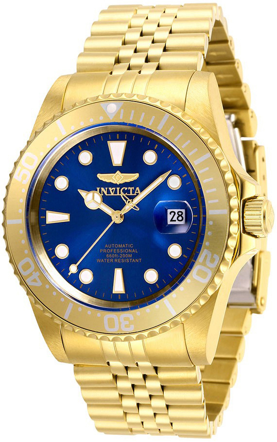 Invicta Herrklocka 30097 Pro Diver Blå/Gulguldtonat stål Ø42 mm - Invicta