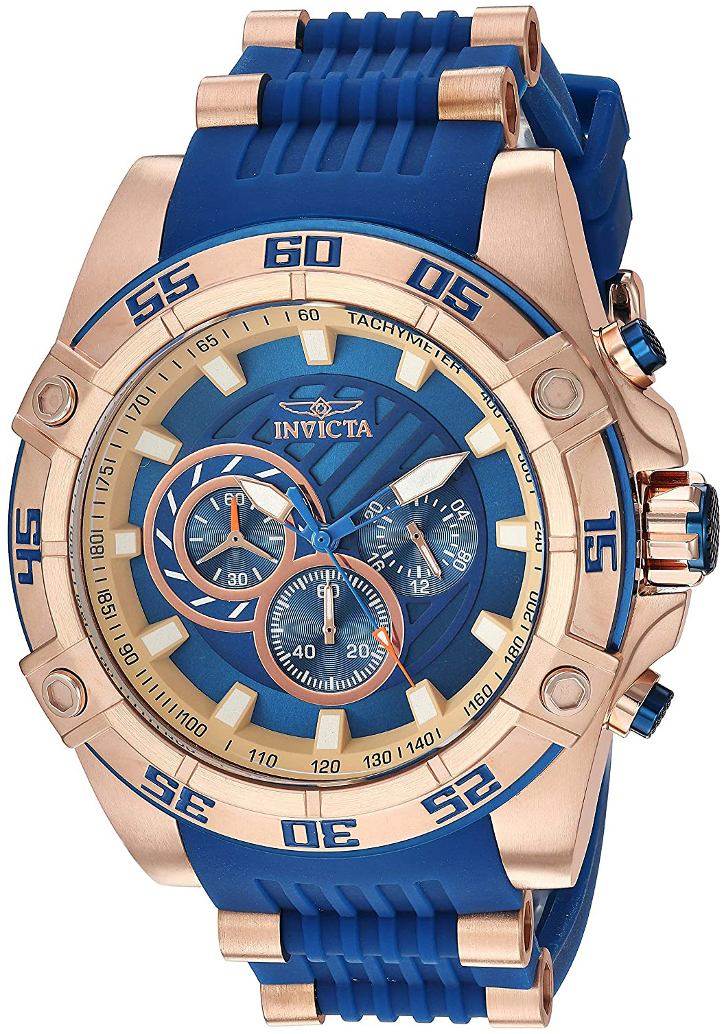 Invicta Herrklocka 30110 Speedway Blå/Roséguldstonat stål Ø52 mm - Invicta