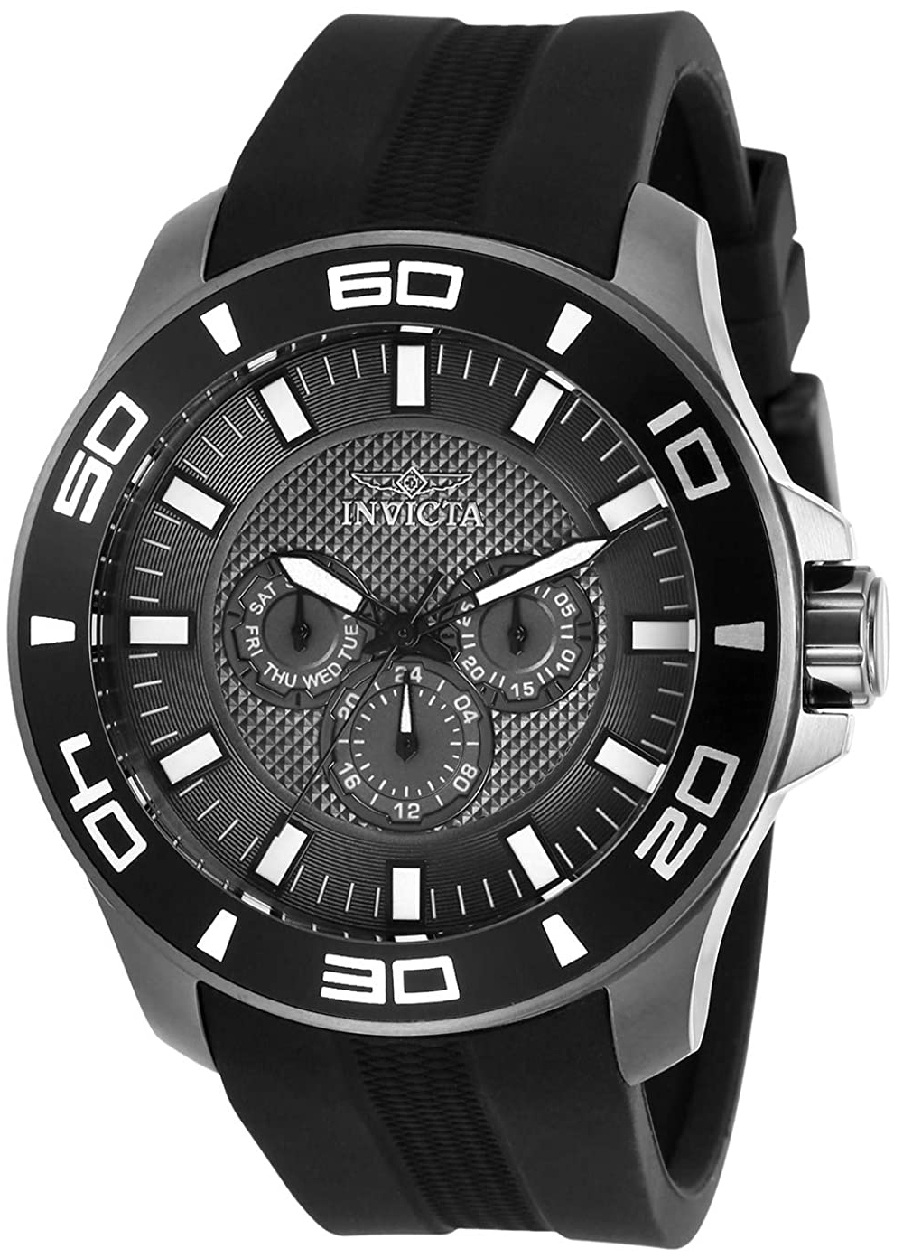 Invicta Herrklocka 30112 Grå/Gummi Ø50 mm - Invicta