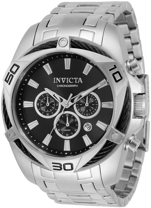 Invicta Herrklocka 32372 Bolt Svart/Stål Ø50 mm - Invicta