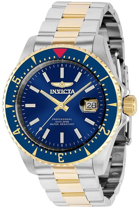 Invicta Herrklocka 36788 Pro Diver Blå/Gulguldtonat stål Ø44 mm - Invicta