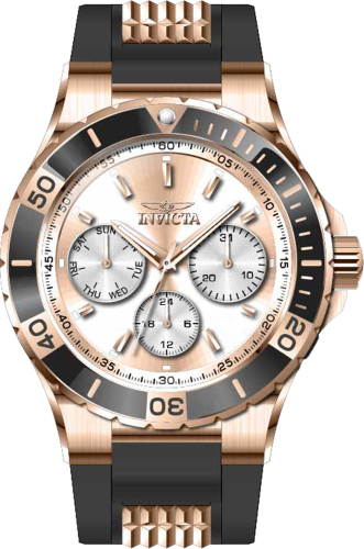 Invicta Damklocka 37318 Aviator Ros&eacute;guldstonad/Plast &Oslash;38 mm