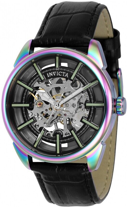 Invicta Herrklocka 37924 Vintage Skelettskuren/Läder Ø42 mm