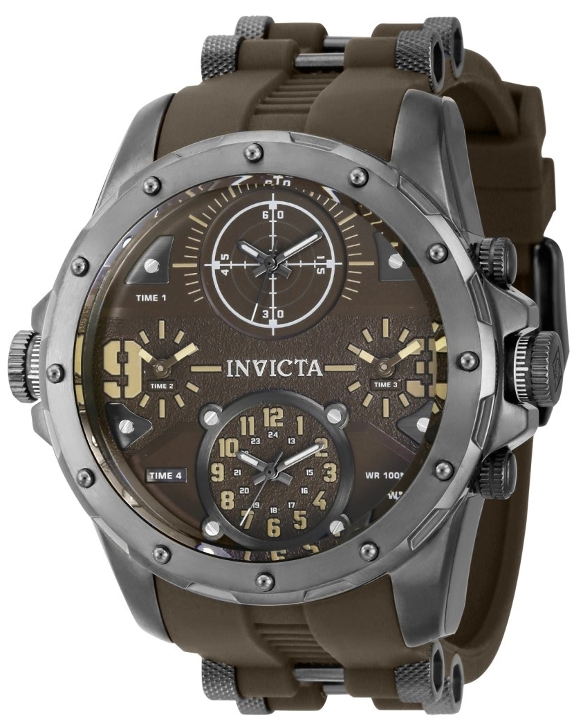 Invicta Herrklocka 39357 Coalition Forces Brun/Gummi Ø50 mm