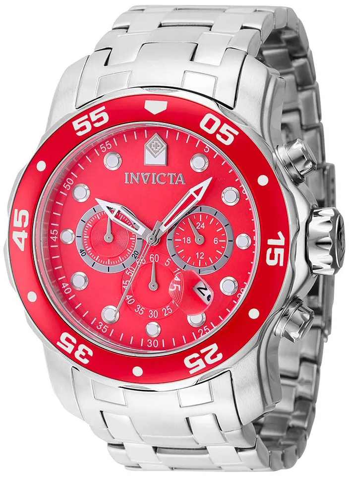 Invicta Herrklocka 40192 Pro Diver Röd/Stål Ø48 mm - Invicta