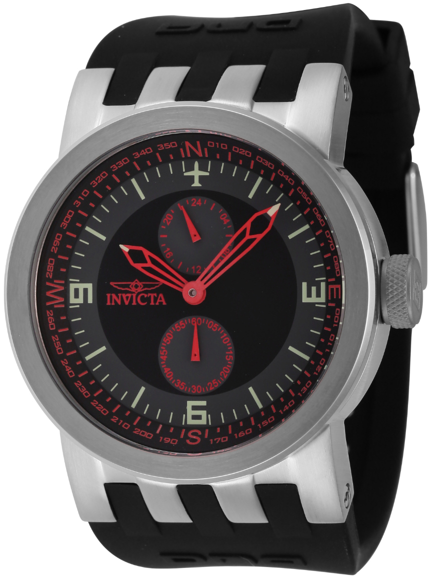 Invicta Herrklocka 44224 Dna Svart/Gummi Ø46 mm