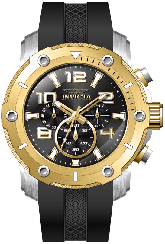 Invicta Herrklocka 45738 Pro Diver Svart/Gummi Ø51.5 mm - Invicta