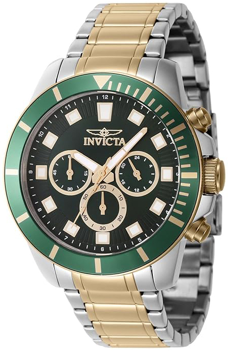 Invicta Herrklocka 46048 Pro Diver Svart/Gulguldtonat stål Ø45 mm - Invicta