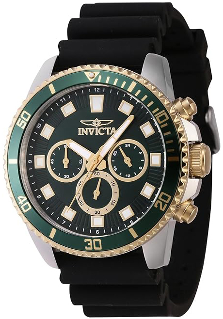 Invicta Herrklocka 46127 Pro Diver Grön/Gummi Ø45 mm - Invicta