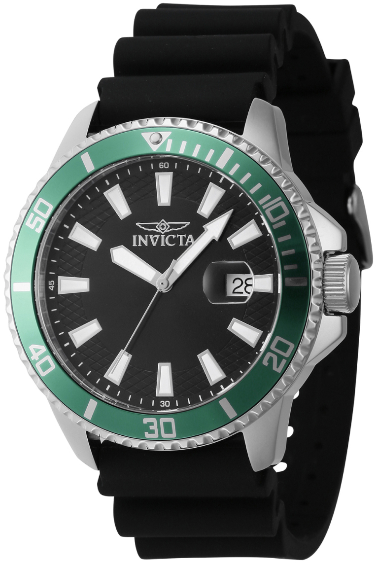 Invicta Herrklocka 46129 Pro Diver Svart/Gummi Ø45 mm - Invicta