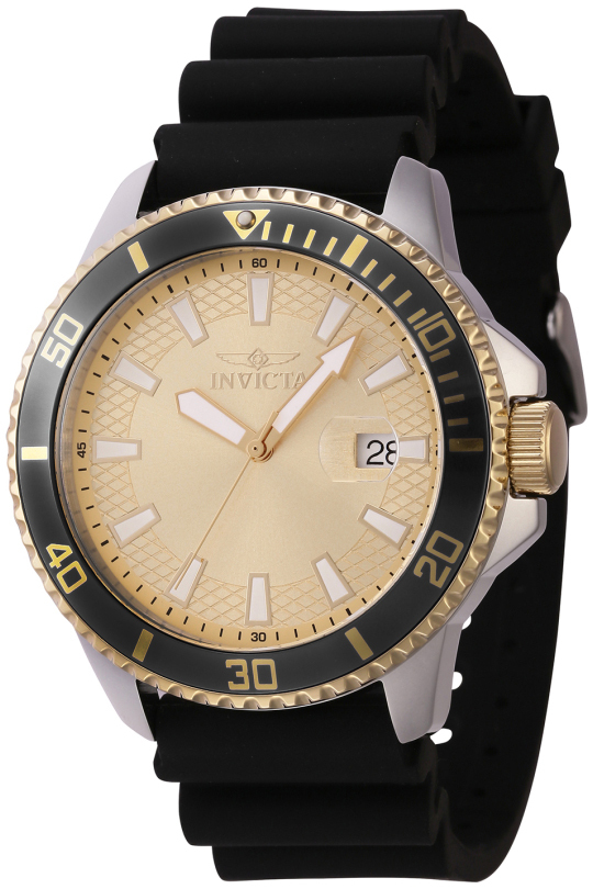 Invicta Herrklocka 46135 Pro Diver Guld/Gummi Ø45 mm - Invicta