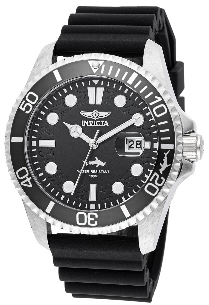 Invicta Herrklocka 47161 Pro Diver Svart/Gummi Ø43 mm