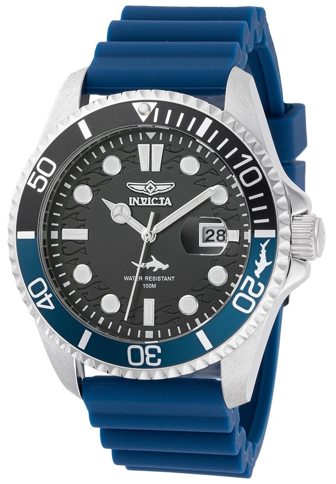 Invicta Herrklocka 47165 Pro Diver Grå/Gummi Ø43 mm