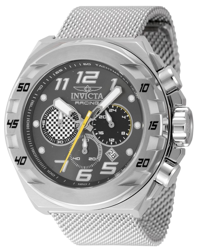 Invicta Herrklocka 47201 Racing Svart/Stål Ø48 mm - Invicta