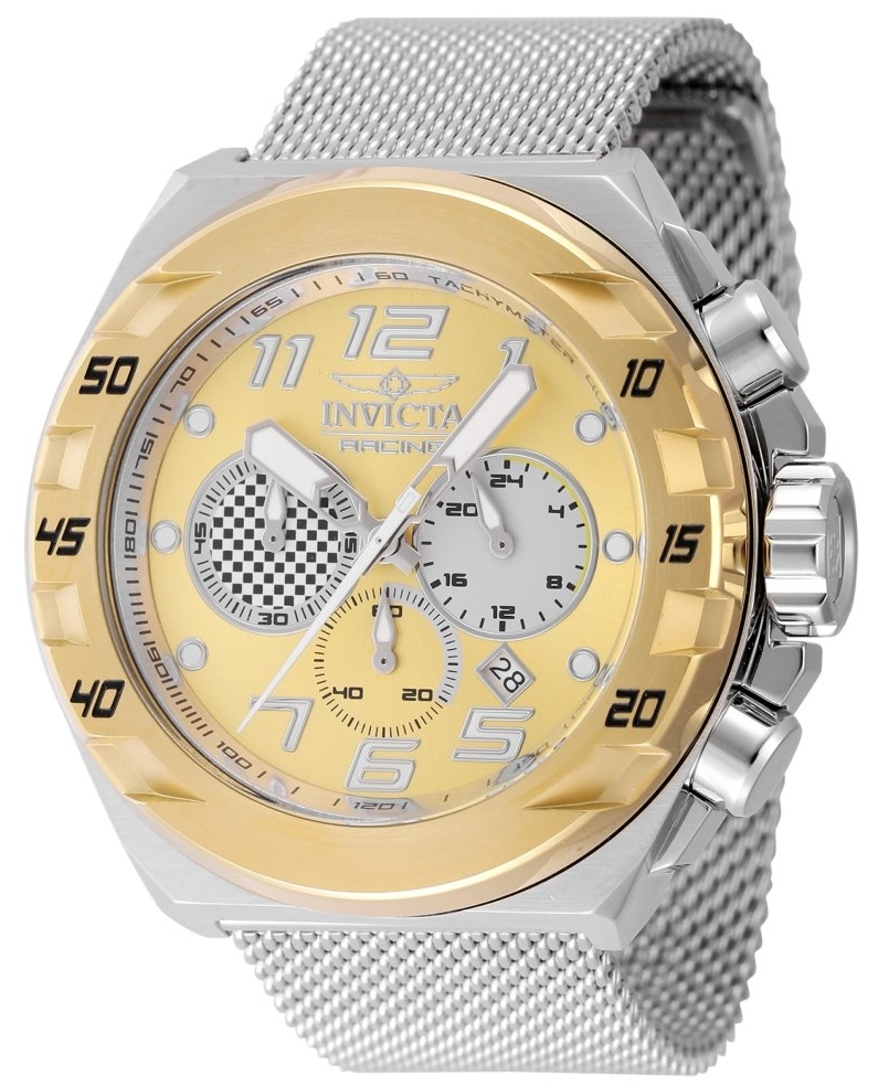 Invicta Herrklocka 47204 Racing Guldtonad/St&aring;l &Oslash;48 mm