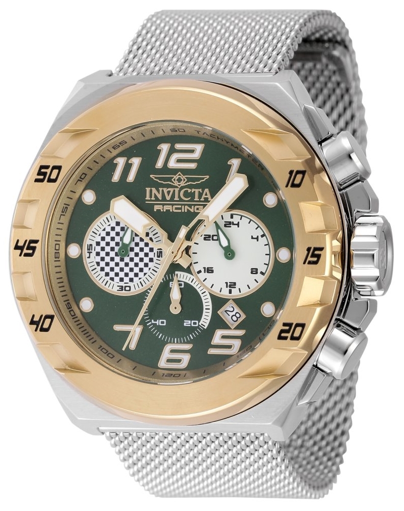 Invicta Herrklocka 47205 Racing Grön/Stål Ø48 mm - Invicta