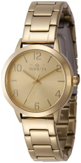 Invicta Damklocka 47271 Wildflower Guld/Gulguldtonat stål Ø34 mm