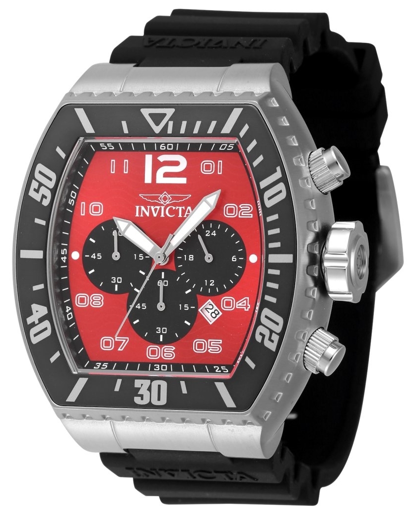 Invicta Herrklocka 47283 Pro Diver Röd/Gummi Ø51 mm - Invicta