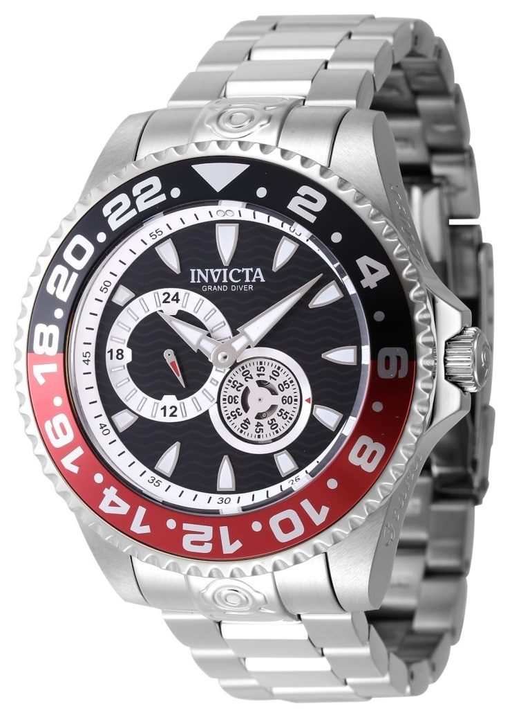 Invicta Herrklocka 47302 Grand Diver Svart/Stål Ø47 mm - Invicta