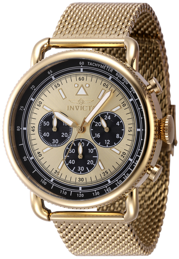 Invicta Herrklocka 47360 Speedway Guld/Gulguldtonat stål Ø44 mm - Invicta