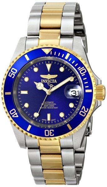 Invicta Pro Diver Herrklocka 8928OB Blå/Gulguldtonat stål Ø40 mm - Invicta