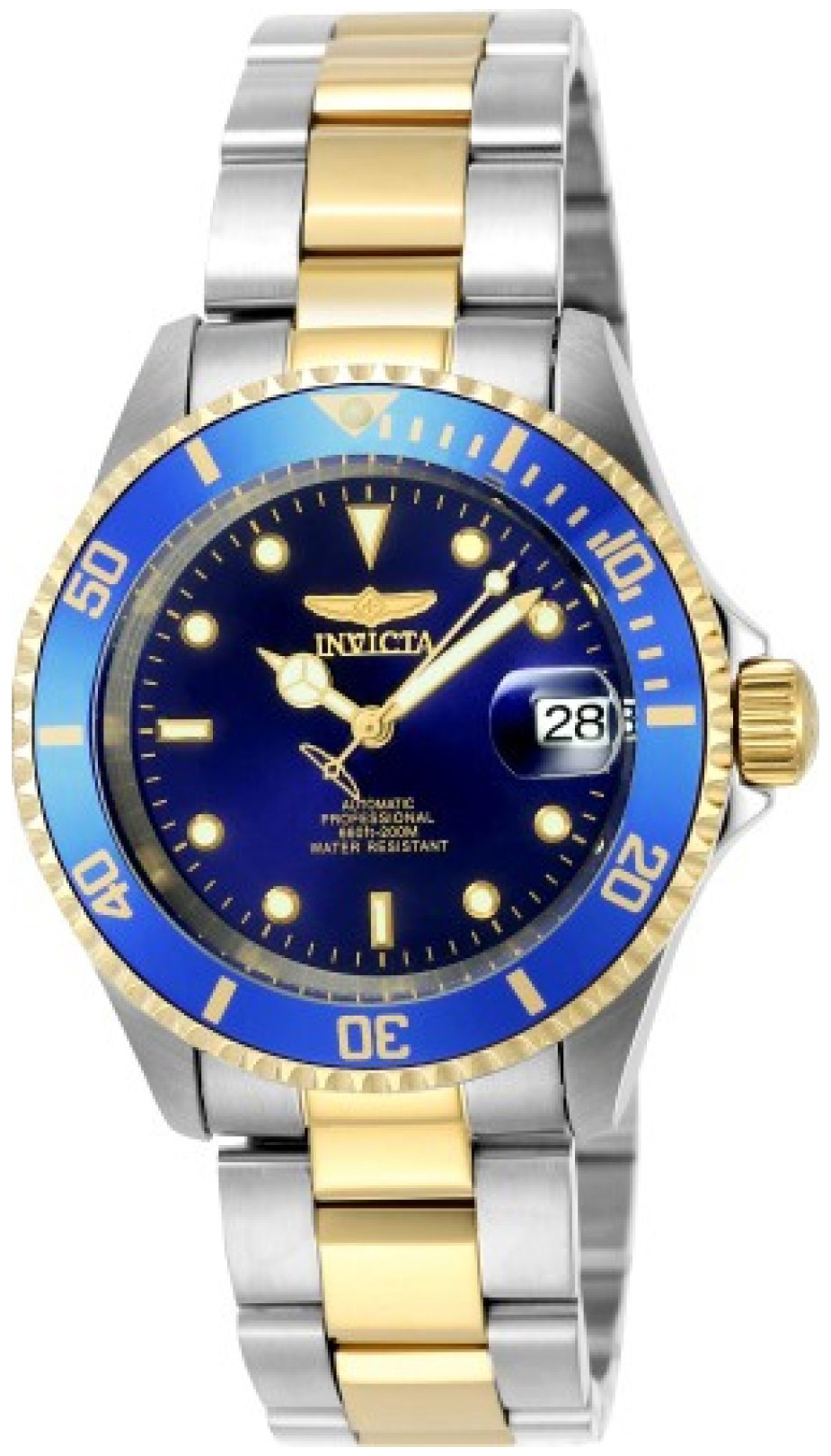 Invicta Herrklocka 8928OBXL Pro Diver Blå/Gulguldtonat stål Ø43 mm - Invicta