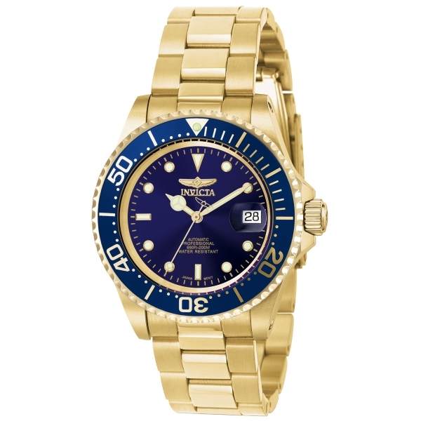 Invicta Pro Diver Herrklocka 8930OB Blå/Gulguldtonat stål Ø40 mm - Invicta