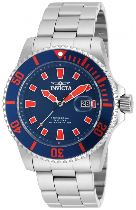 Invicta Pro Diver Herrklocka 90192 Blå/Stål Ø44 mm - Invicta