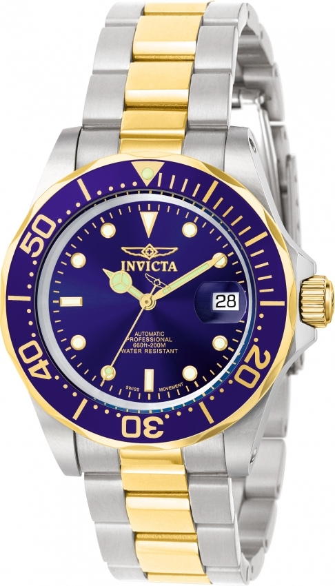 Invicta Pro Diver Herrklocka 9310 Blå/Gulguldtonat stål Ø40 mm - Invicta