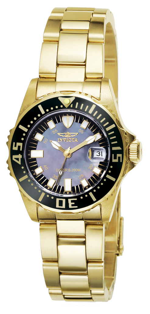Invicta Damklocka 2962 Pro Diver Vit/Gulguldtonat stål Ø34 mm