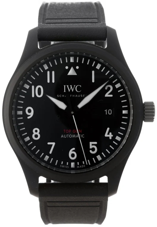 IWC Herrklocka IW326906 Pilots Svart/Gummi Ø41 mm - IWC