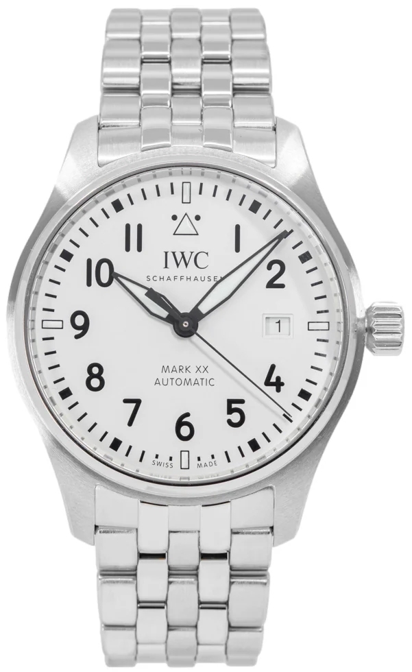 IWC Herrklocka IW328208 Pilots Vit/Stål Ø40 mm - IWC