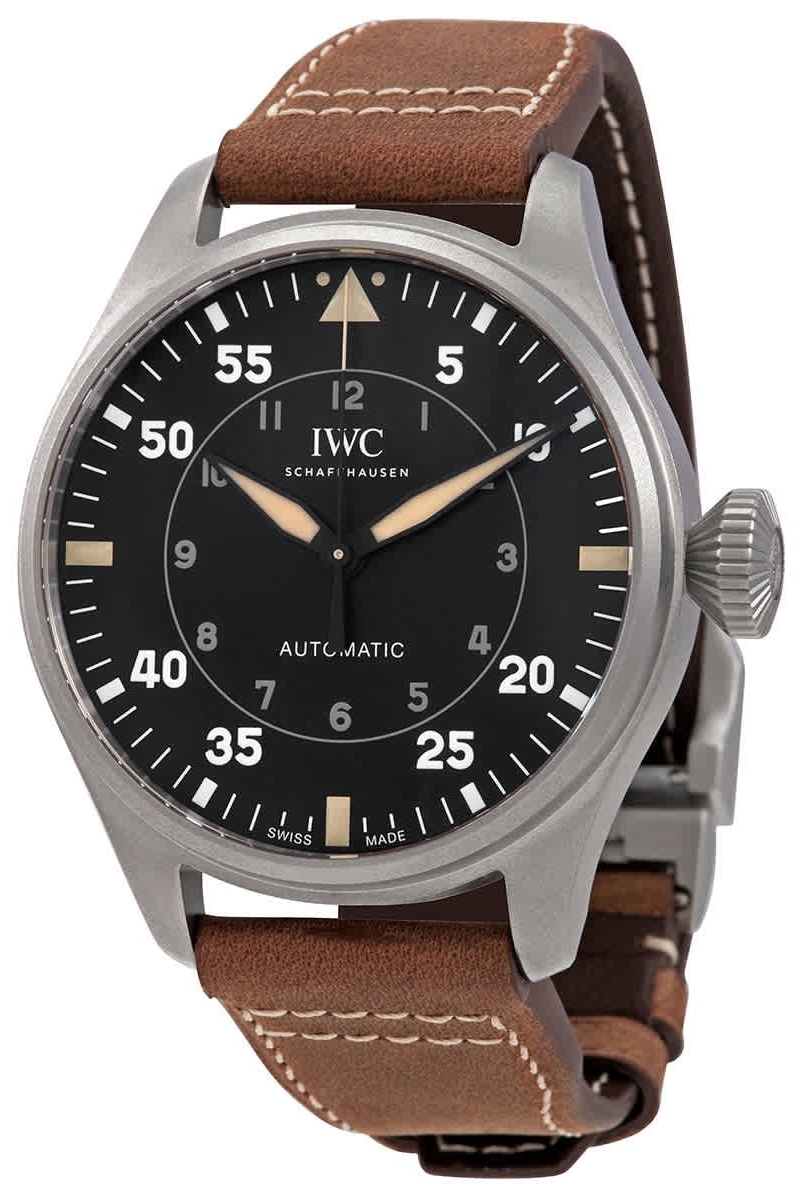 IWC Herrklocka IW329701 Big Pilot Svart/Läder Ø43 mm - IWC
