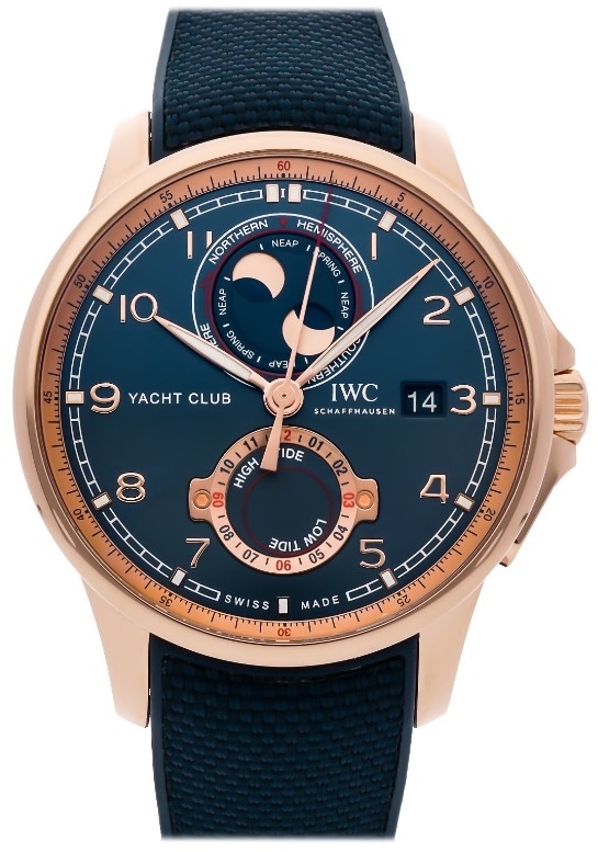 IWC Herrklocka IW344001 Portugieser Blå/Gummi Ø44.6 mm - IWC