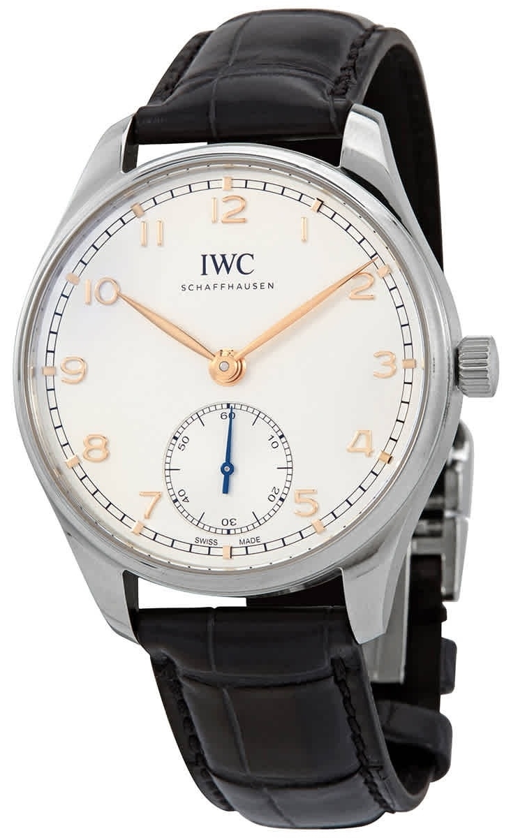 IWC Herrklocka IW358303 Portugieser Silverfärgad/Läder Ø40.4 mm - IWC