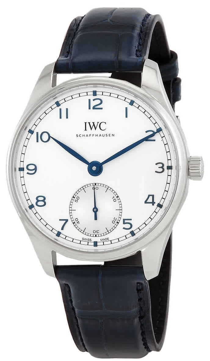 IWC Herrklocka IW358304 Portugieser Silverfärgad/Läder Ø40.4 mm - IWC
