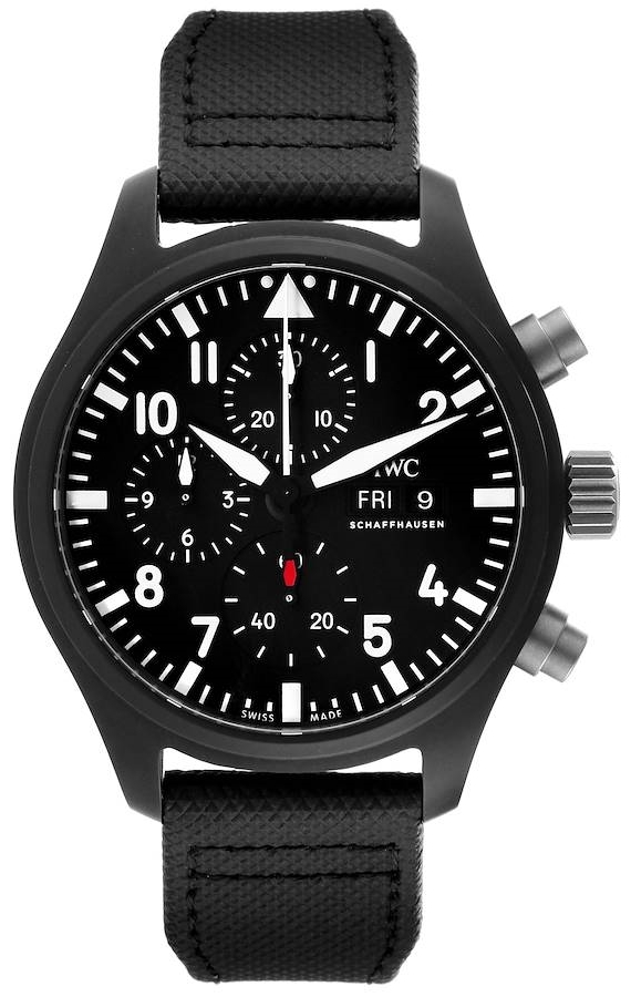 IWC Herrklocka IW389101 Pilots Svart/Läder Ø45 mm - IWC