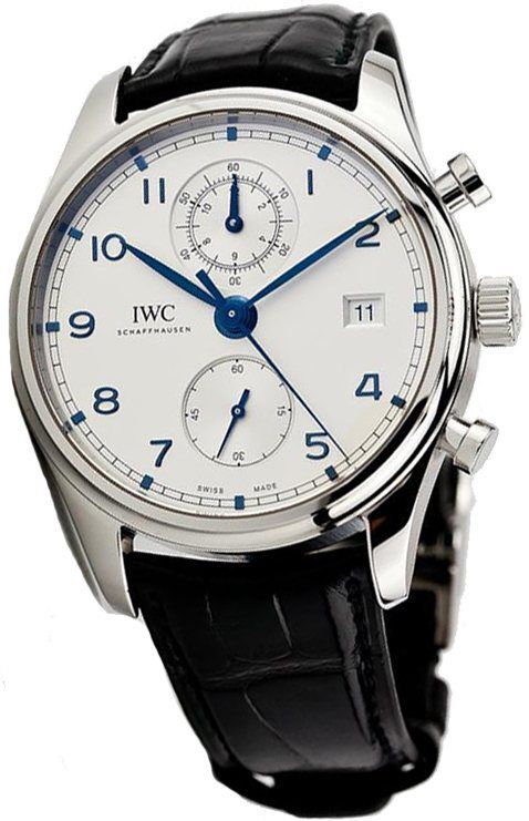 IWC Herrklocka IW390302 Portuguese Vit/Läder Ø42 mm - IWC