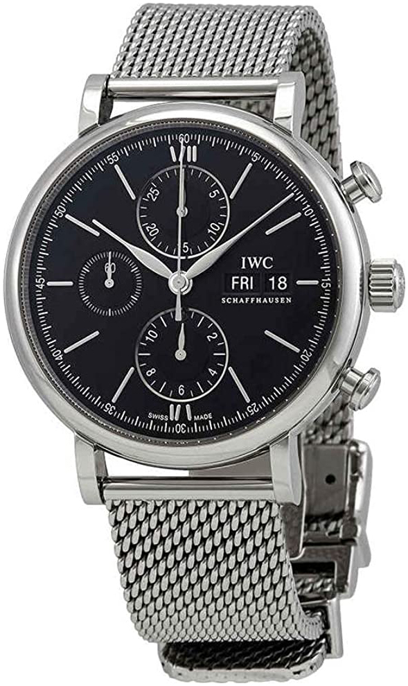 IWC Herrklocka IW391030 Portofino Svart/Stål Ø42 mm - IWC